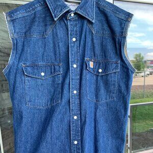 Carhartt vest sleeveless denim jacket